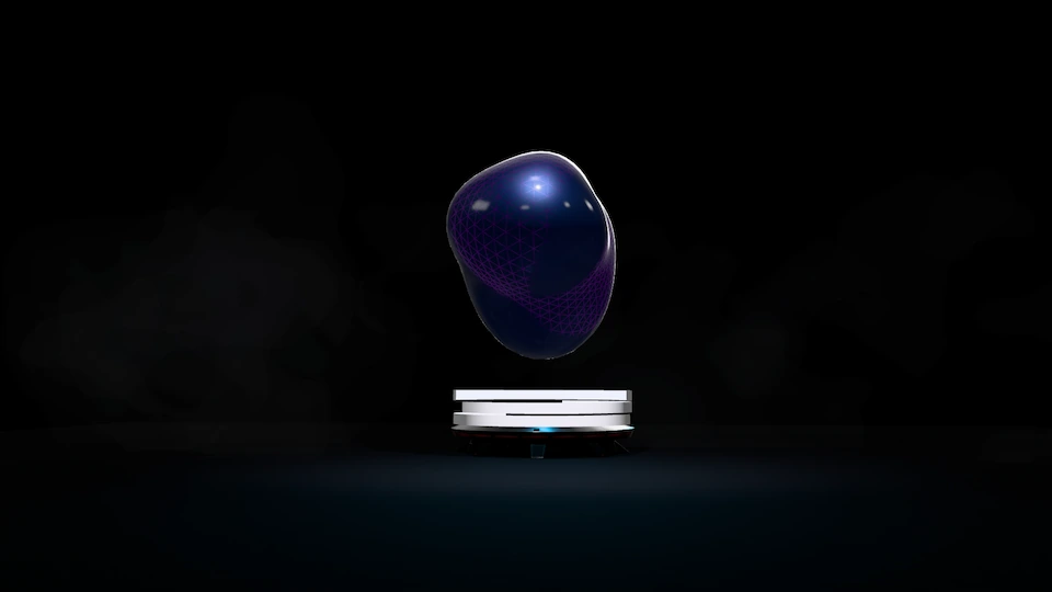 Abstract orb particle study.
