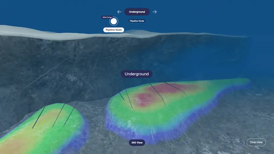 Subsea explorer depth atmosphere frame.